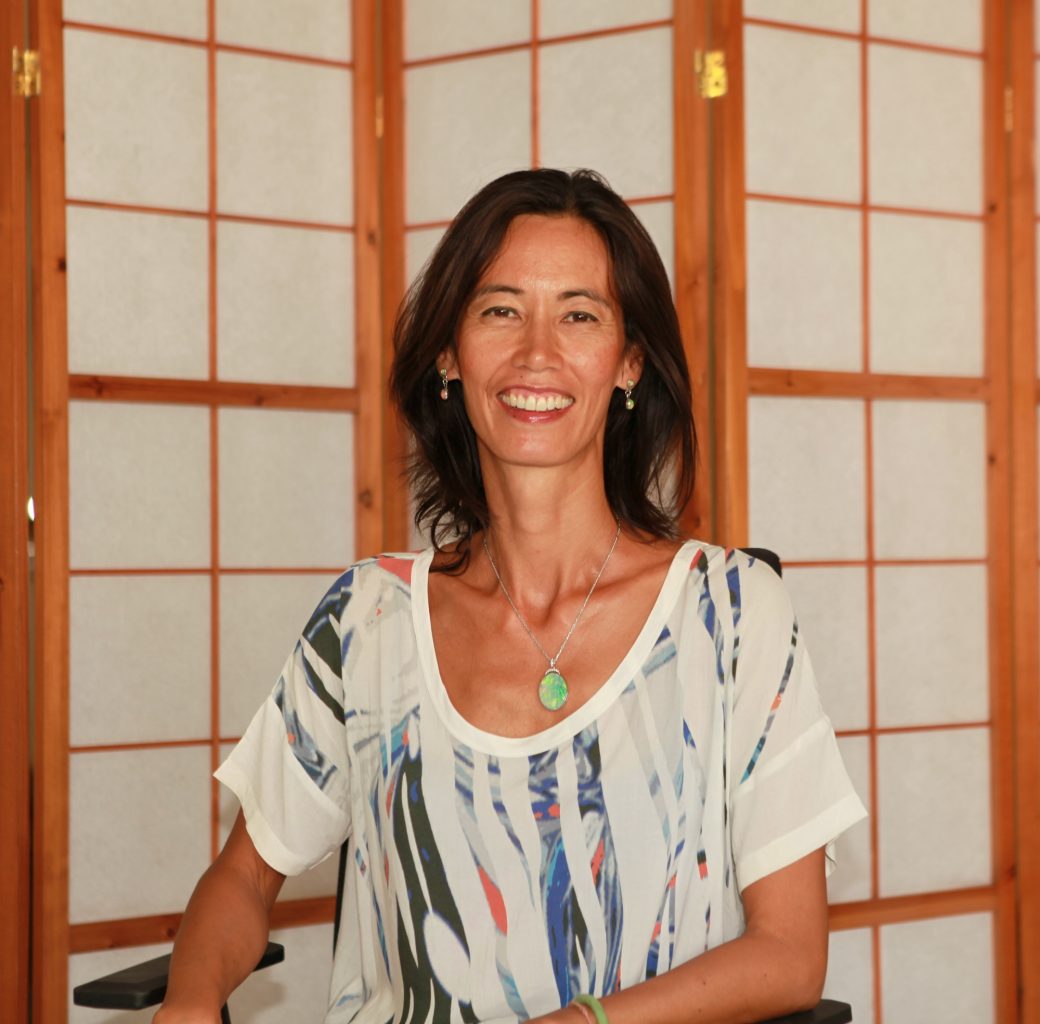 Genuine portrait of Thao sitting in eastern living room that inspired confidence and growth