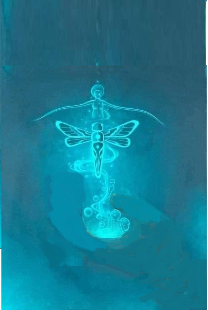 Graceful attractive bright life force energy to heal and reconnect with oneself